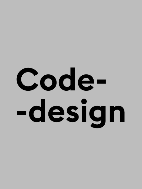 Если рассказывать о коде через графический дизайн?